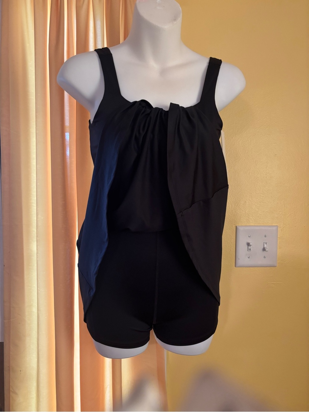 all in motion Black Square-Neck Sleeveless Mini Dress - Picture 5 of 7